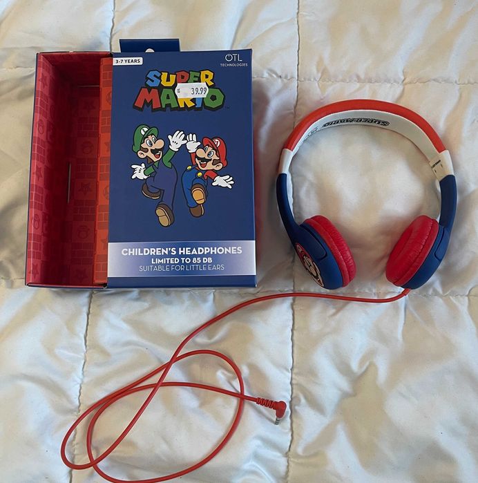 Оригинални Nintendo слушалки за деца – нови, 3.5mm