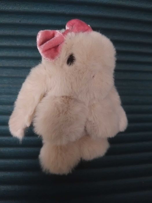 Сувенирна играчка Зайче - естествен косъм