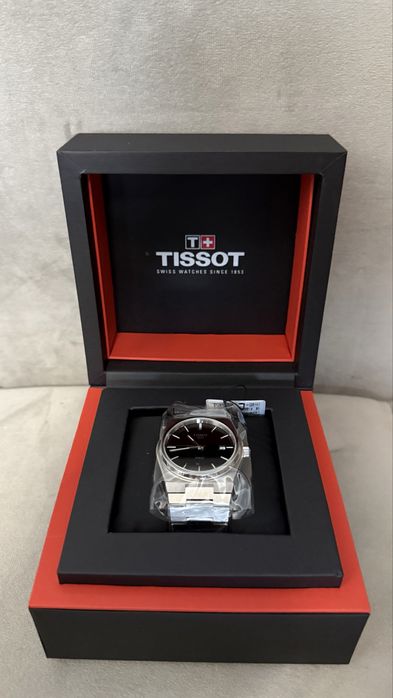 Tissot PRX 40mm Quartz Negru, Original, Nou, Acte