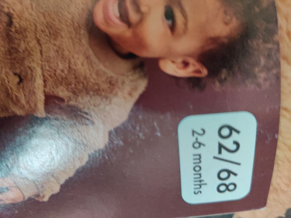 Бебешки плюшен коледен комплект 68