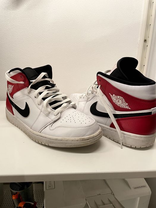 Jordan 1 Mid - White Chicago - size 46 - stare f buna