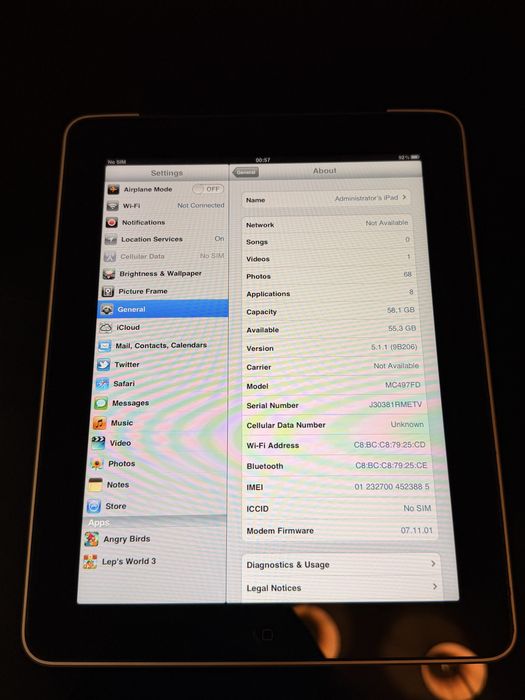 Ipad 1 64gb 3g с кутия