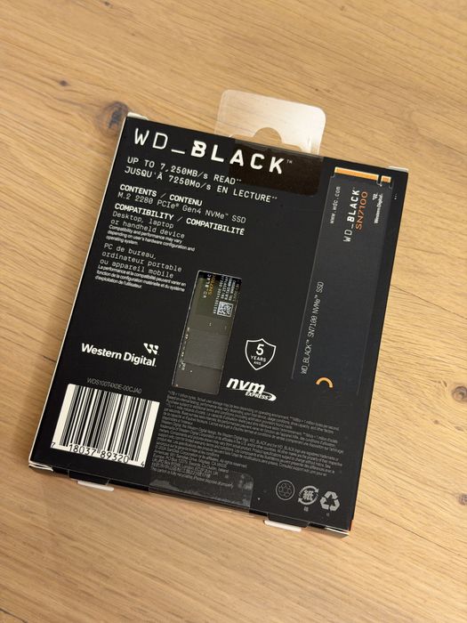 1TB SSD WD Black SN7100 – Чисто нов, неразпечатан, 60м гаранция.