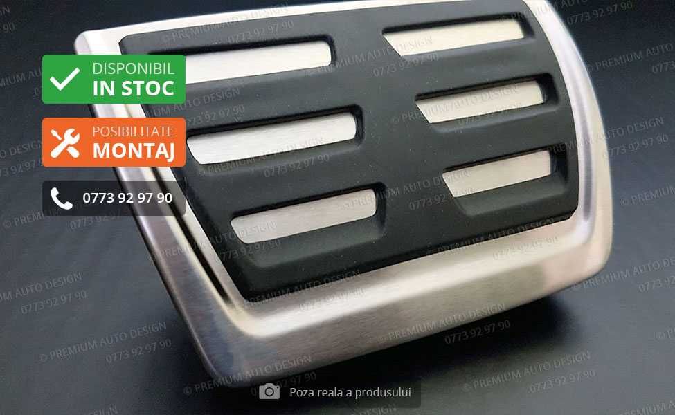 Ornamente INOX pedale si footrest S-Line - Audi A4 (B8) A5 A6 A7 A8 Q5