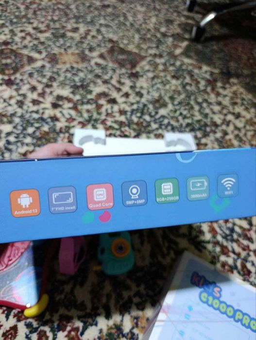 Sotiladi: Bolalar plansheti — 128 Gb xotira, Android 13 Rang: Qizil