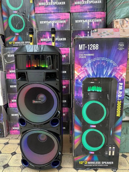 Калонка Караоке  Микрафон Аux Bluetooth fleshka