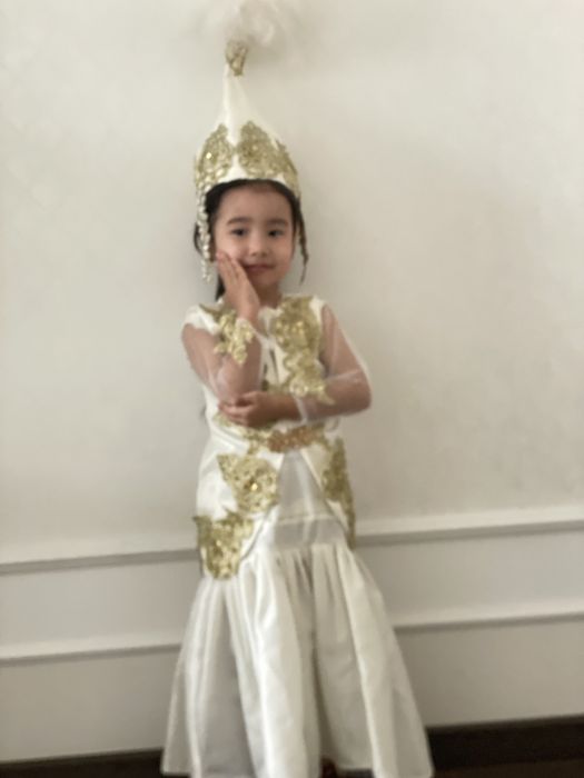 Прокат национальный платье с саукеле для девочек