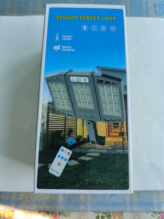 Lampa solara flexibil cu 264 led cob si telecomanda