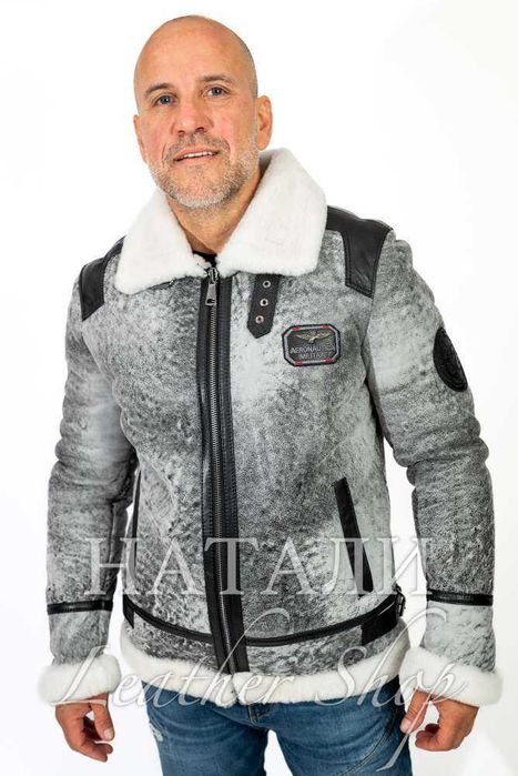 Мъжки кожух Ален Grey