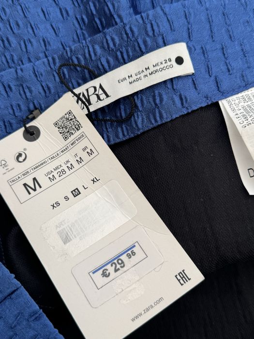 Fusta zara , marimea s - albastru metalizat