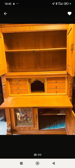 Старинен шкаф с писалище внос от Германия