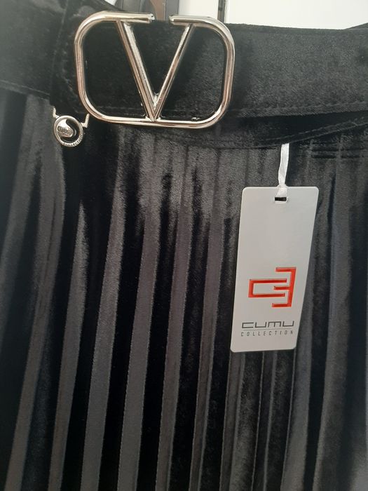 Новая юбка плиссе бархат