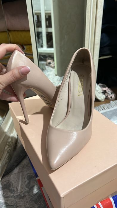 Туфли лодочки бежевые