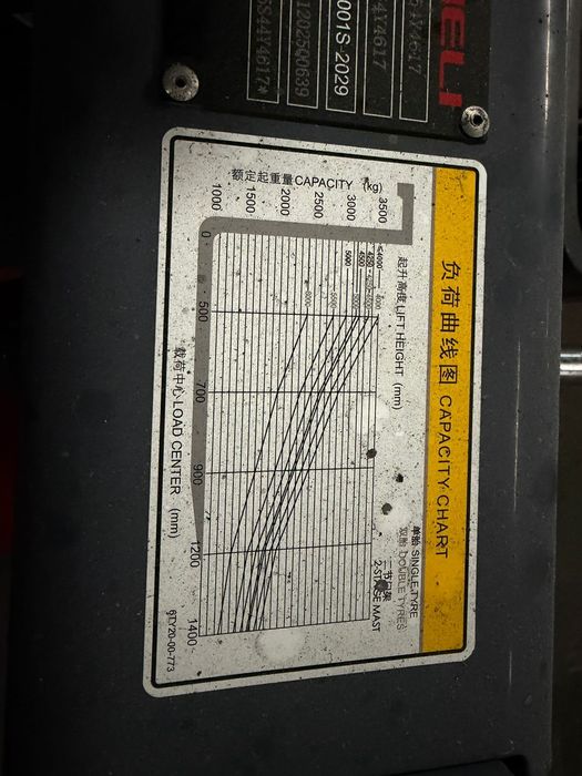 Вилочный погрузчик,  кара Heli