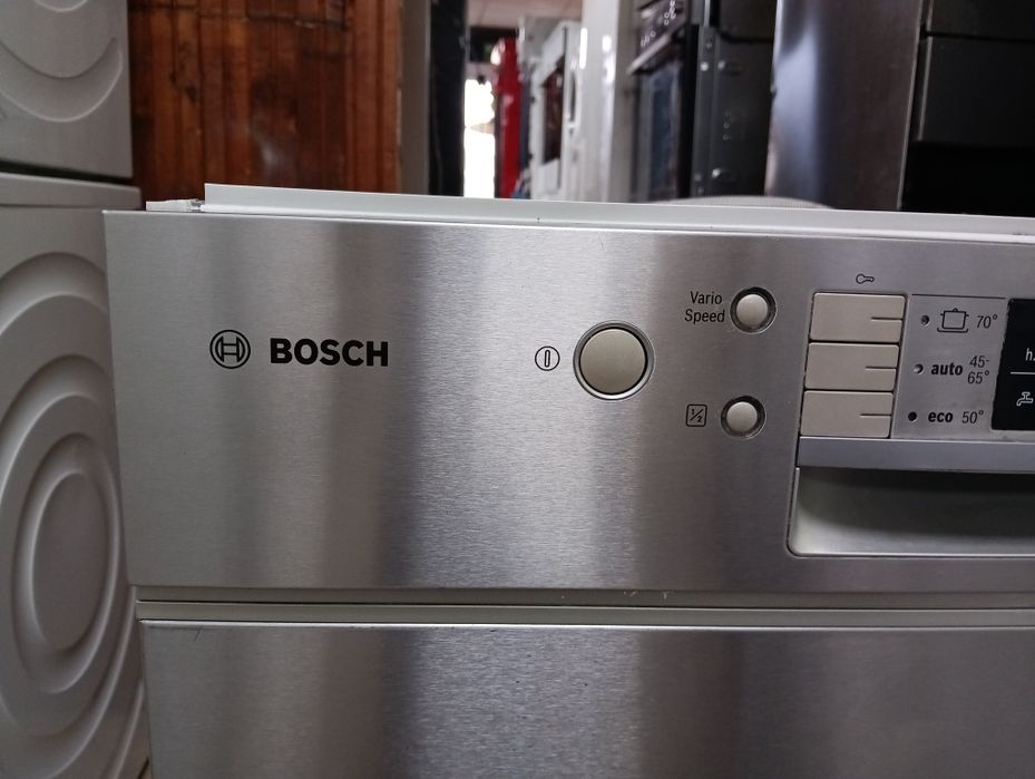 Иноксова широка 60 см съдомиялна Бош Bosch Made in Germany 2г.Гаранция
