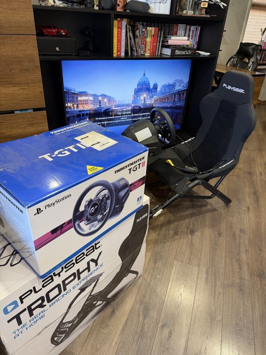 Thrustmaster T-GT II + Playseat Trophy | идеал, полный комплект