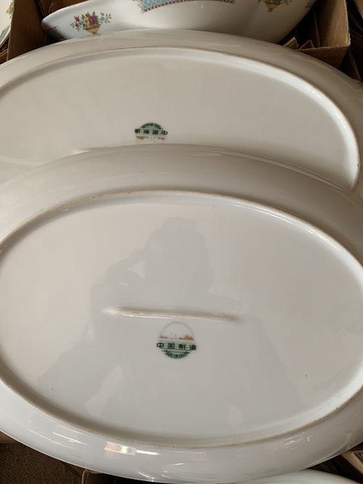 Serviciu de masa cafea 92 piese vintage China 12 persoane