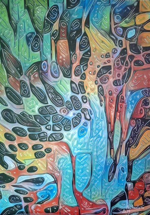 Vand colectie de printuri arta digitala/fluid art