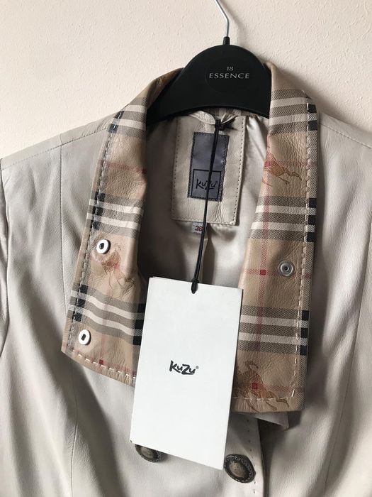 Jachetă/haina calitate lux din piele naturala (miel), culori bio