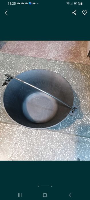 Ceaun fontă pură  16 litri  Promo 219 lei + capac inox =262