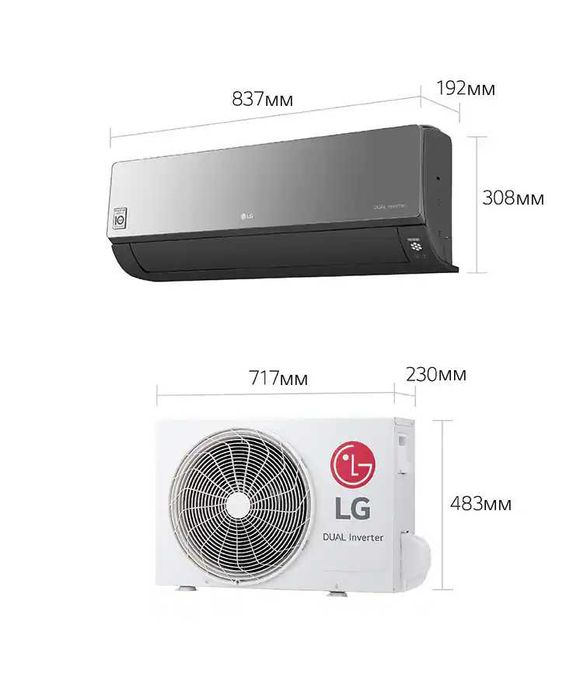 Кондиционер LG (12) DUAL Inverter Compressor Model : AC12BK Доставка