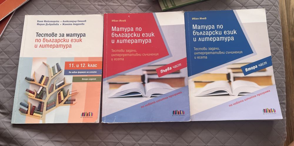 Помагала по български език и литература за 12ти клас