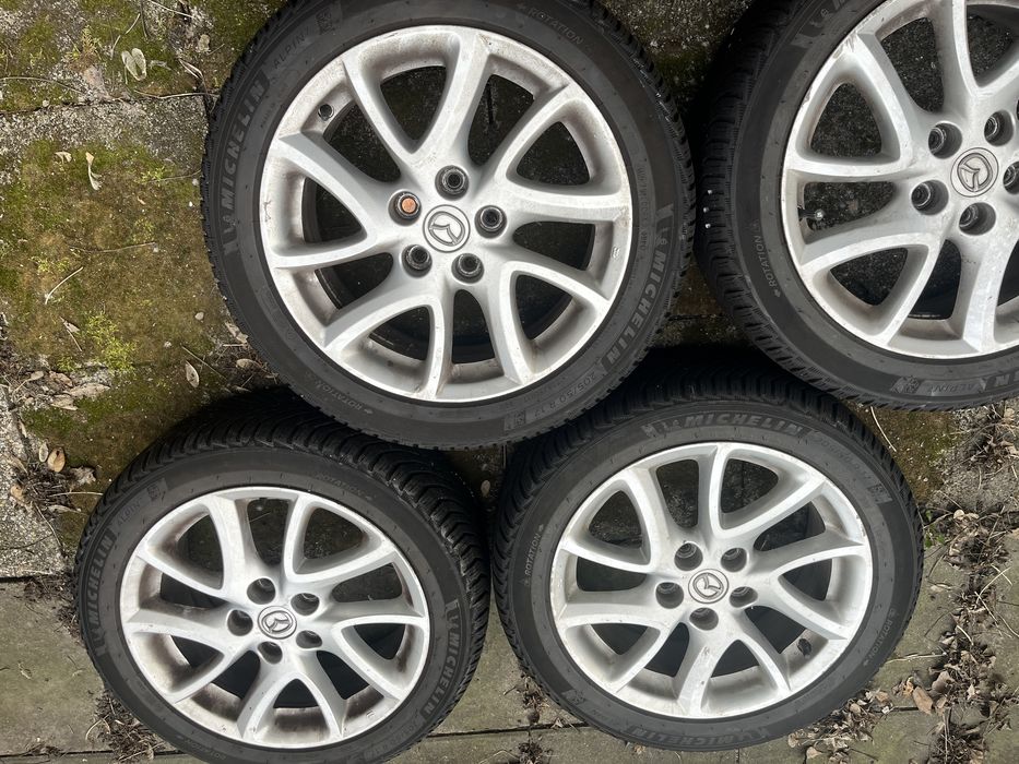 Jante originale Mazda + anvelope Michelin Alpin 7 XL aproape noi