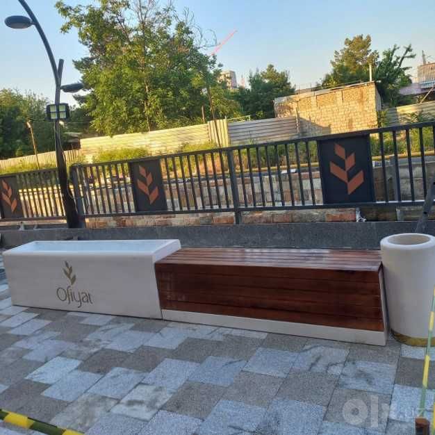 Skameyka, urna va latok / Скамейка, урна ва лoток