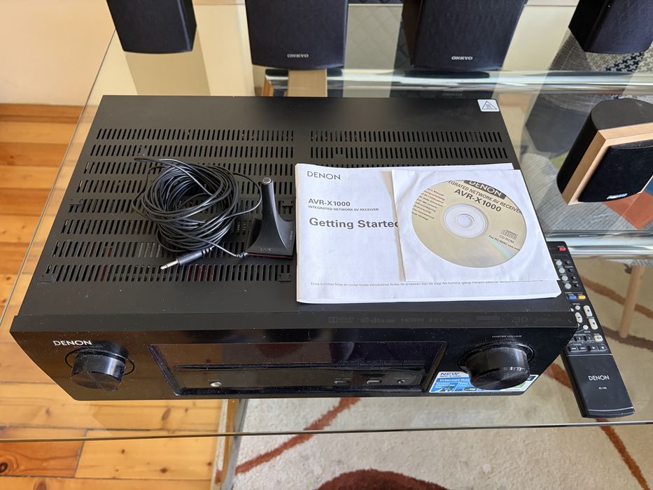 Ресивър Denon AVR-1000 плюс Колони за Home cinema