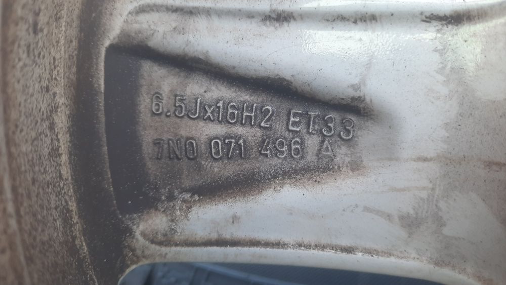 Оригинални алуминиеви джанти 5х112 за VW 16ки
