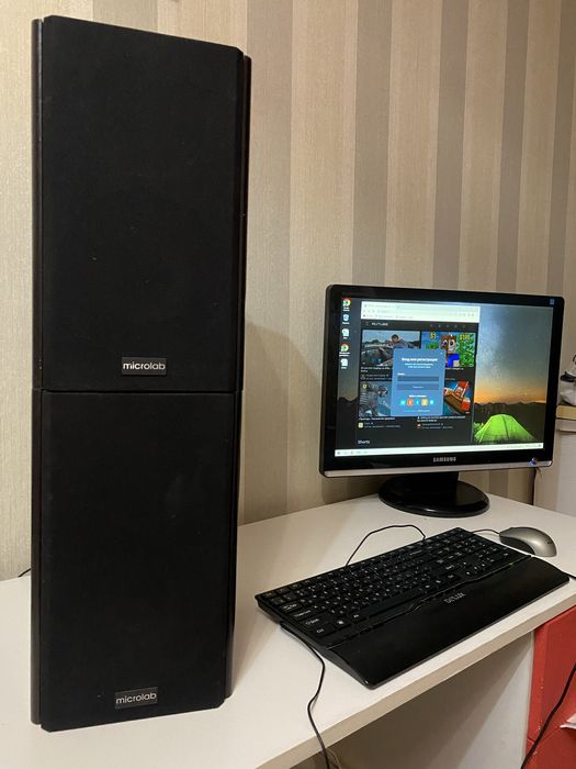 Монитор, колонки, системный блок