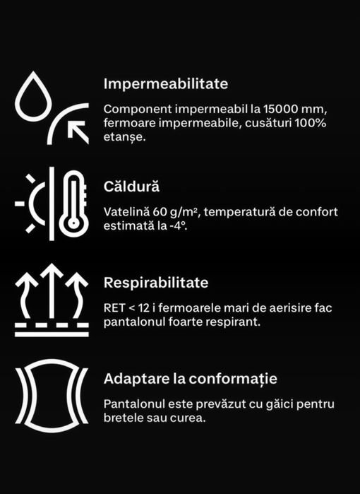 Pantaloni Ski/Snowboard Wedze Piste 500 -