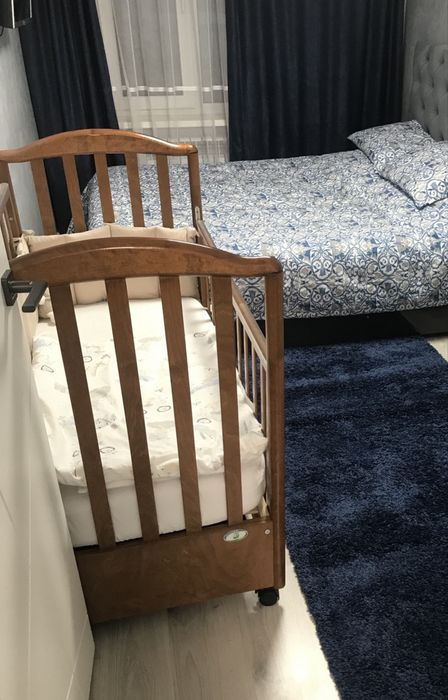 Манеж деревянный с ящиком