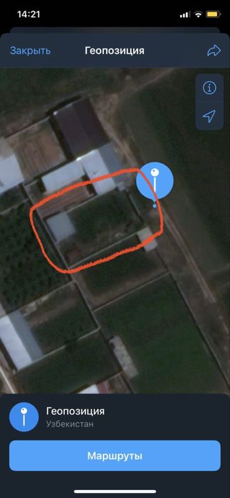 Продаётся земельный участок с временной постройкой 6 соток.