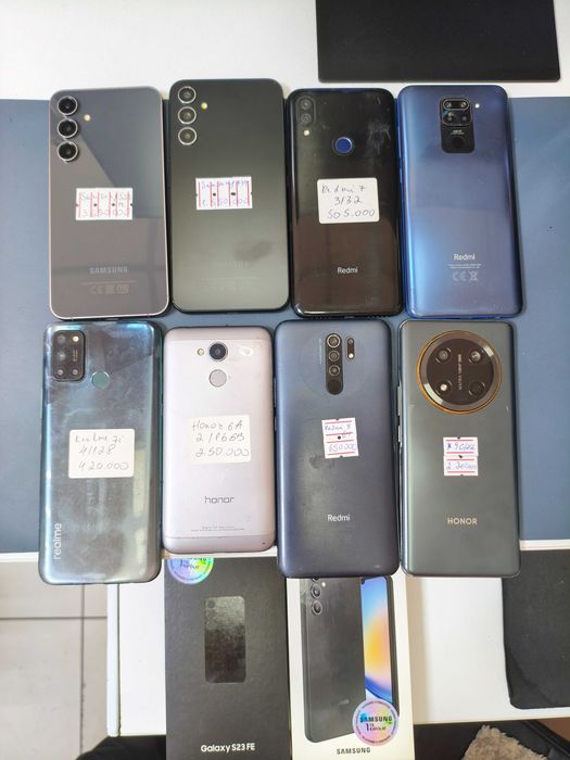 S23 Fe Samsung Galaxy Karobka dok bor 128Gb aybi yoq umuman