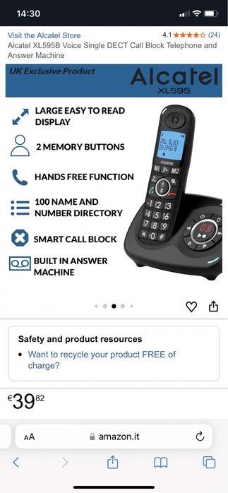 Telefon fara fir alcatel