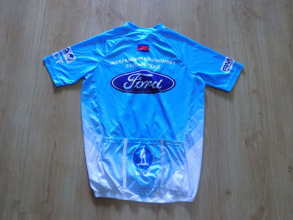 вело джърси ford/poli тениска шосейно колоездене мъжко оригинално L/M