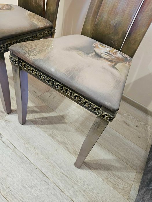 Столове  ръчно рисувани 2бр