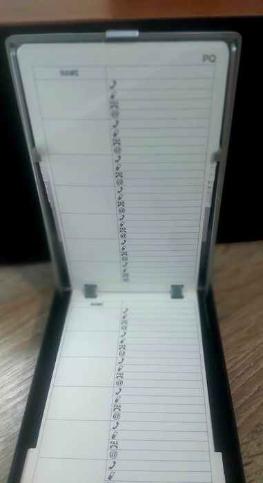 Agenda telefonica mecanica vintage