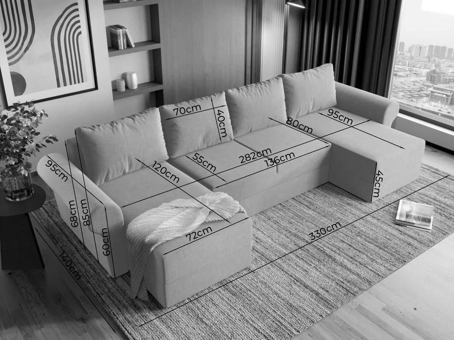 Coltar U Extensibil Bonito turcoaz - Transport Gratuit in 4-10 zile