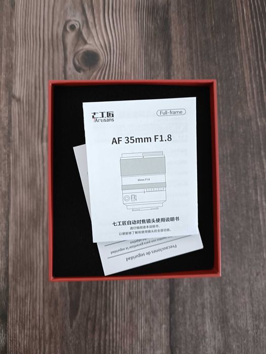 7Artisan  AF 35mm  F 1.8 Sony nou