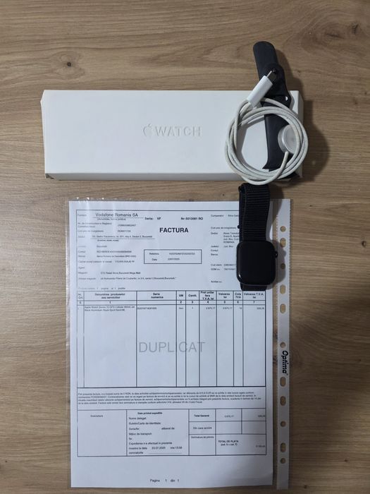 Apple watch s10, celular 46 mm, jet black
