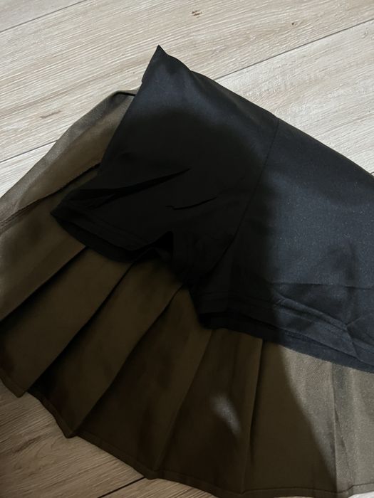 Юбка плиссированная хаки