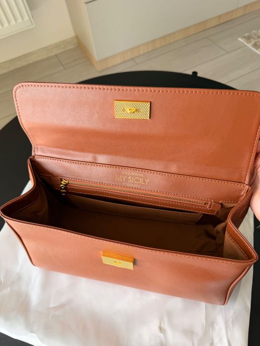 Geantă D&G elegantă damă maro – model clasic