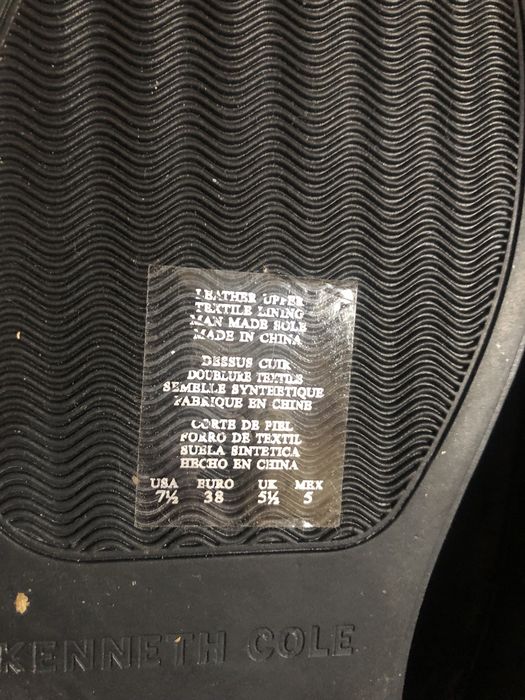 Черни спортни обувки/маратонки с лепенки Kenneth Cole, 38 номер