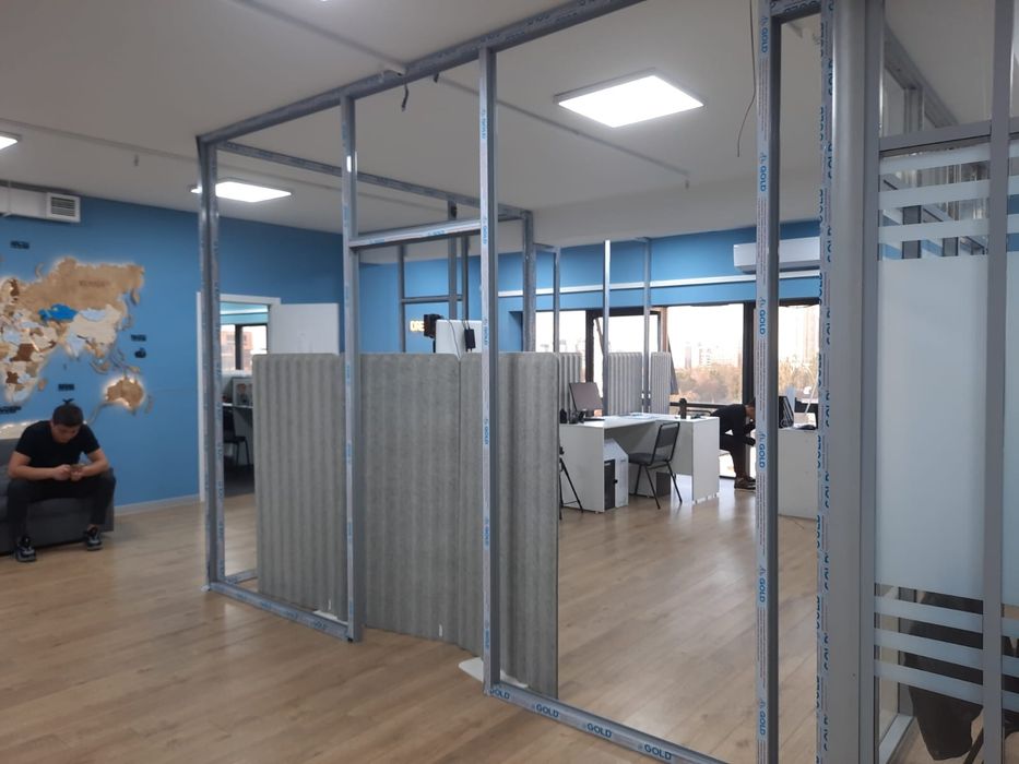 Офисные перегородки стеклянные