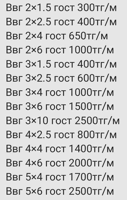 Кабель Ввг 3×2.5 ГОСТ