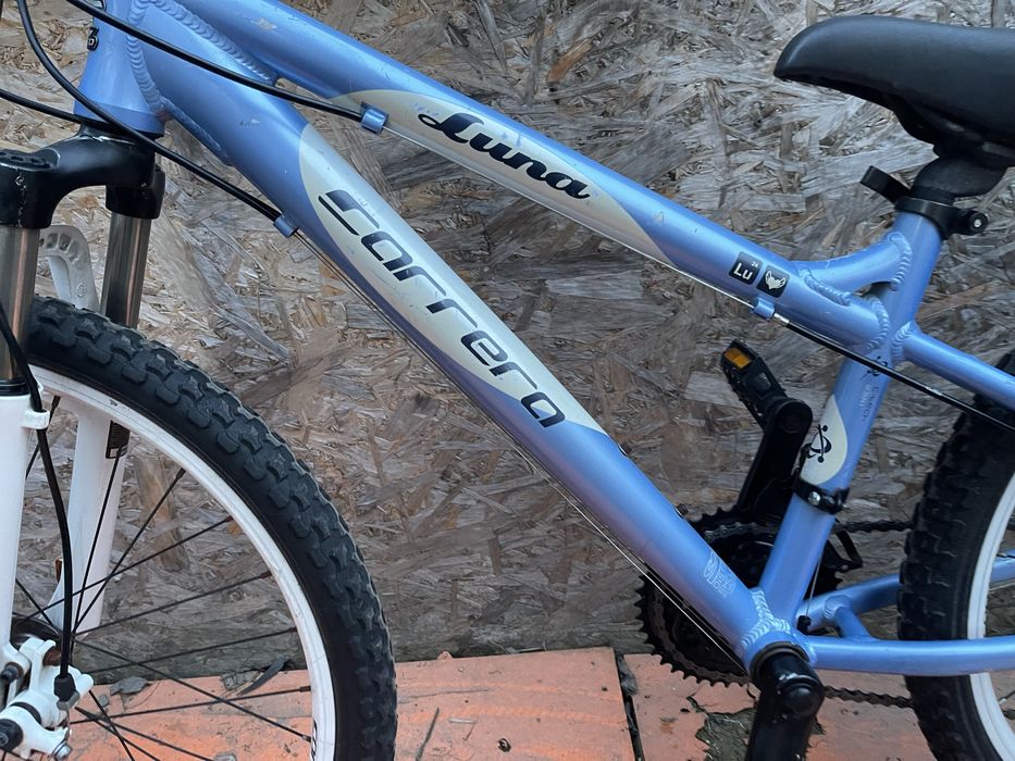 Bicicleta carrera luna frane pe disc roti 24” cadru aluminiu