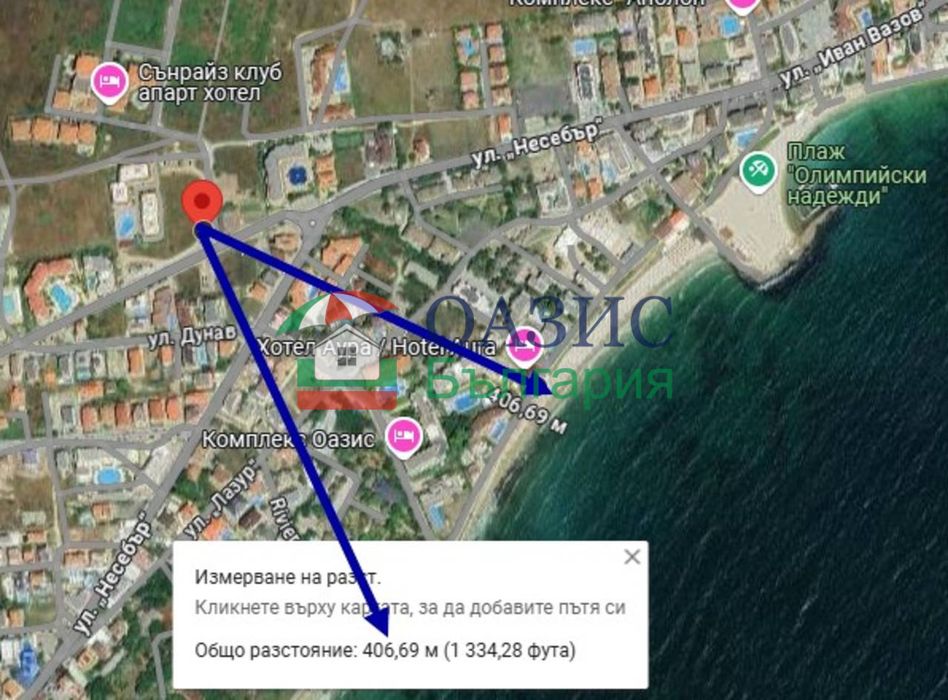 2-стаен апартамент на 3-ти етаж,Аура Резиденс, Равда,България-60,34 кв