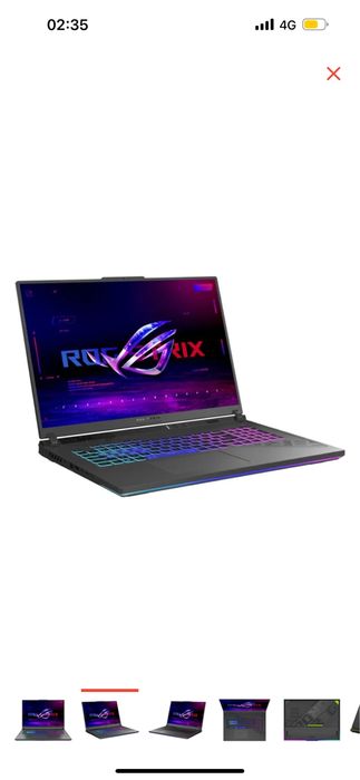 Продам ноутбук ASUS ROG Strix G18 G814JV-N5042W 90NROCM1-M003V0 серый